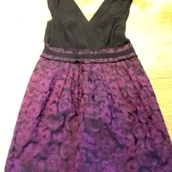 Gorgeous Black and Fuschia Party Dress - Picture 2 of 10